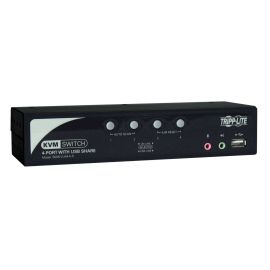 Tripp Lite B006-VUA4-K-R Quad-Ports Desktop KVM Switch
