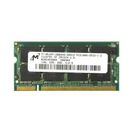 Micron MT16VDDF12864HG-265C2 1GB DDR SoDimm Laptop Memory