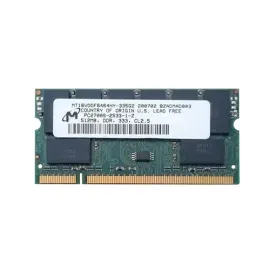 Micron MT16VDDF6464HY-335G2 512MB DDR SoDimm Laptop Memory