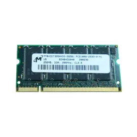 Micron MT8VDDT3264HDG-265B1 256MB DDR SoDimm Laptop Memory
