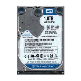 Western Digital WD10JPVT-00A1YT0 Scorpio Blue 1TB SATA 3Gb/s Laptop Hard Drive
