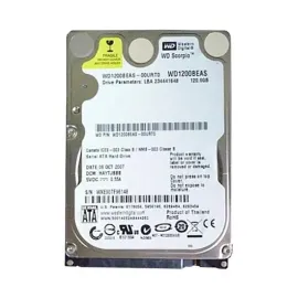 Western Digital WD1200BEAS Scorpio 120GB SATA 1.5Gb/s Laptop Hard Drive