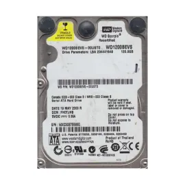 Western Digital WD1200BEVS-00UST0 Scorpio 120GB SATA 1.5Gb/s Laptop Hard Drive