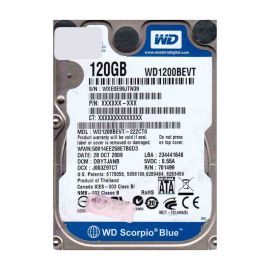 Western Digital WD1200BEVT-22ZCT0 Scorpio Blue 120GB SATA 3Gb/s Laptop Hard Drive