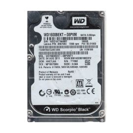Western Digital WD1600BEKT-08PVMT1 Scorpio Black 160GB SATA 3Gb/s Desktop Hard Drive