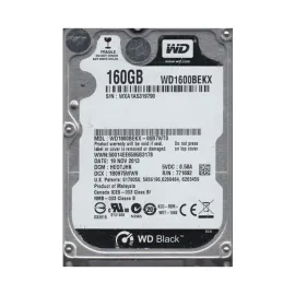 Western Digital WD1600BEKX-00B7WT0 Black 160GB SATA 6Gb/s Desktop Hard Drive