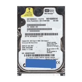 Western Digital WD1600BEVE-11UYT0 Scorpio Blue 160GB EIDE Laptop Hard Drive