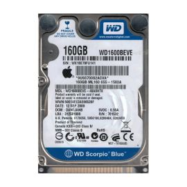 Western Digital WD1600BEVE-40A0HT0 Scorpio Blue 160GB EIDE Laptop Hard Drive