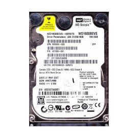 Western Digital WD1600BEVS-60RST0 Scorpio Blue 160GB SATA 1.5Gb/s Laptop Hard Drive