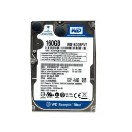 Western Digital WD1600BPVT-00JJ5T0 Scorpio Blue 160GB SATA 3Gb/s Laptop Hard Drive