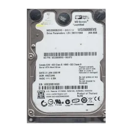 Western Digital WD2000BEVS Scorpio 200GB SATA 1.5Gb/s Laptop Hard Drive