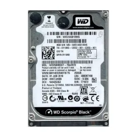 Western Digital WD2500BEKT-75A25T0 Scorpio Black 250GB SATA 3Gb/s Desktop Hard Drive
