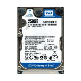 Western Digital WD2500BEVE-00A0HT0 Scorpio Blue 250GB EIDE Laptop Hard Drive