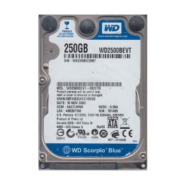 Western Digital WD2500BEVT-00ZCT0 Scorpio Blue 250GB SATA 3Gb/s Laptop Hard Drive