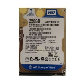 Western Digital WD2500BEVT-16A23T0 Scorpio Blue 250GB SATA 3Gb/s Laptop Hard Drive
