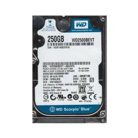 Western Digital WD2500BEVT Scorpio Blue 250GB SATA 3Gb/s Laptop Hard Drive