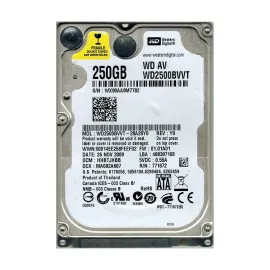 Western Digital WD2500BVVT-28A26Y0 250GB SATA 3Gb/s Laptop Hard Drive