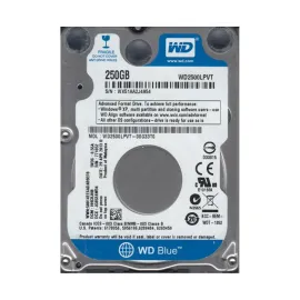 Western Digital WD2500LPVT-00G33T0 Blue 250GB SATA 3Gb/s Laptop Hard Drive