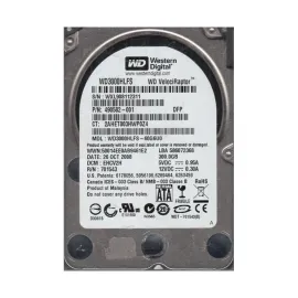 Western Digital WD3000HLFS-60G6U0 VelociRaptor 300GB SATA 3Gb/s Server Hard Drive