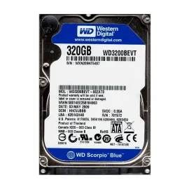 Western Digital WD3200BEVT-00ZAT0 Scorpio Blue 320GB SATA 3Gb/s Laptop Hard Drive