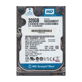 Western Digital WD3200BEVT-00ZCT0 Scorpio Blue 320GB SATA 3Gb/s Laptop Hard Drive