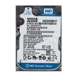Western Digital WD3200BEVT-22ZCT0 Scorpio Blue 320GB SATA 3Gb/s Laptop Hard Drive