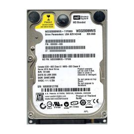 Western Digital WD3200BMVS 320GB SATA 3Gb/s Laptop Hard Drive