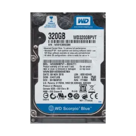 Western Digital WD3200BPVT-00HXZT1 Scorpio Blue 320GB SATA 3Gb/s Laptop Hard Drive