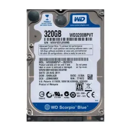 Western Digital WD3200BPVT-35ZEST0 Scorpio Blue 320GB SATA 3Gb/s Laptop Hard Drive