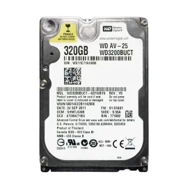 Western Digital WD3200BUCT-63TWBY0 AV-25 320GB SATA 3Gb/s Laptop Hard Drive