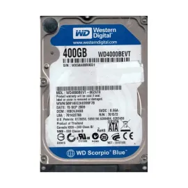 Western Digital WD4000BEVT-00ZAT0 Scorpio Blue 400GB SATA 3Gb/s Laptop Hard Drive