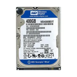 Western Digital WD4000BEVT-22ZAT0 Scorpio Blue 400GB SATA 3Gb/s Laptop Hard Drive