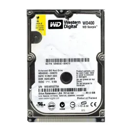 Western Digital WD400UE-00HCT0 Scorpio 40GB EIDE Laptop Hard Drive