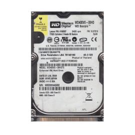 Western Digital WD400VE-08HDT0 Scorpio 40GB EIDE Laptop Hard Drive