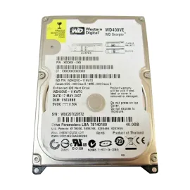 Western Digital WD400VE-11KWT0 Scorpio 40GB IDE Desktop Hard Drive