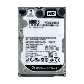 Western Digital WD5000BEKT-00KA9T0 Scorpio Black 500GB SATA 3Gb/s Desktop Hard Drive