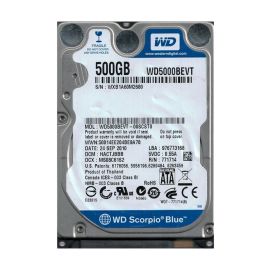 Western Digital WD5000BEVT-00SCST0 Scorpio Blue 500GB SATA 3Gb/s Laptop Hard Drive