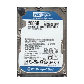 Western Digital WD5000BEVT-00ZAT0 Scorpio Blue 500GB SATA 3Gb/s Laptop Hard Drive
