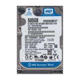 Western Digital WD5000BEVT-22A0RT0 Scorpio Blue 500GB SATA 3Gb/s Laptop Hard Drive