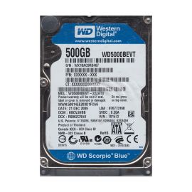 Western Digital WD5000BEVT-22ZAT0 Scorpio Blue 500GB SATA 3Gb/s Laptop Hard Drive