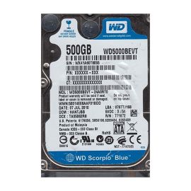 Western Digital WD5000BEVT-24A0RT0 Scorpio Blue 500GB SATA 3Gb/s Desktop Hard Drive