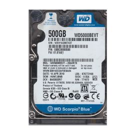 Western Digital WD5000BEVT-26A0RT0 Scorpio Blue 500GB SATA 3Gb/s Laptop Hard Drive