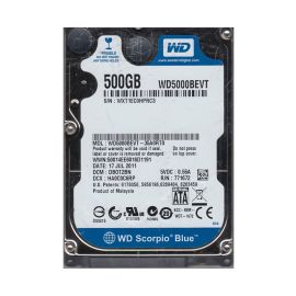 Western Digital WD5000BEVT-35A0RT0 Scorpio Blue 500GB SATA 3Gb/s Laptop Hard Drive