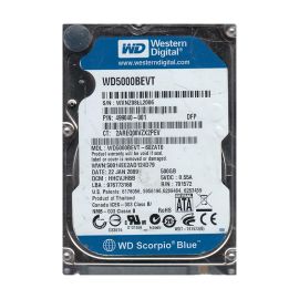 Western Digital WD5000BEVT-60ZAT0 Scorpio Blue 500GB SATA 3Gb/s Laptop Hard Drive