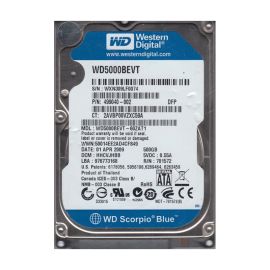 Western Digital WD5000BEVT-60ZAT1 Scorpio Blue 500GB SATA 3Gb/s Laptop Hard Drive