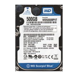 Western Digital WD5000BPVT-00HXZT3 Scorpio Blue 500GB SATA 3Gb/s Laptop Hard Drive