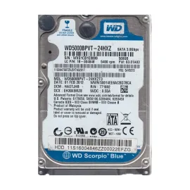 Western Digital WD5000BPVT-24HXZT3 Scorpio Blue 500GB SATA 3Gb/s Laptop Hard Drive