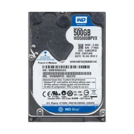 Western Digital WD5000BPVX-00JC3T0 Blue 500GB SATA 6Gb/s Desktop Hard Drive