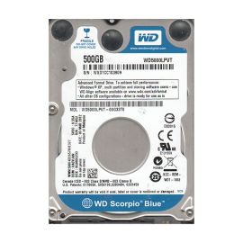 Western Digital WD5000LPVT-00G33T0 Scorpio Blue 500GB SATA 3Gb/s Laptop Hard Drive