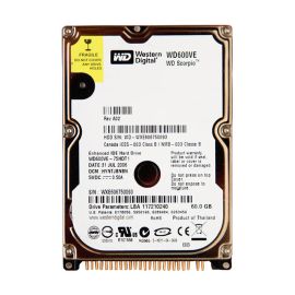 Western Digital WD6000VE Scorpio Blue 60GB ATA / 100 Laptop Hard Drive